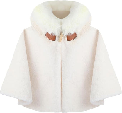 Poncho bébé hiver avec capuche – Cape chaude
