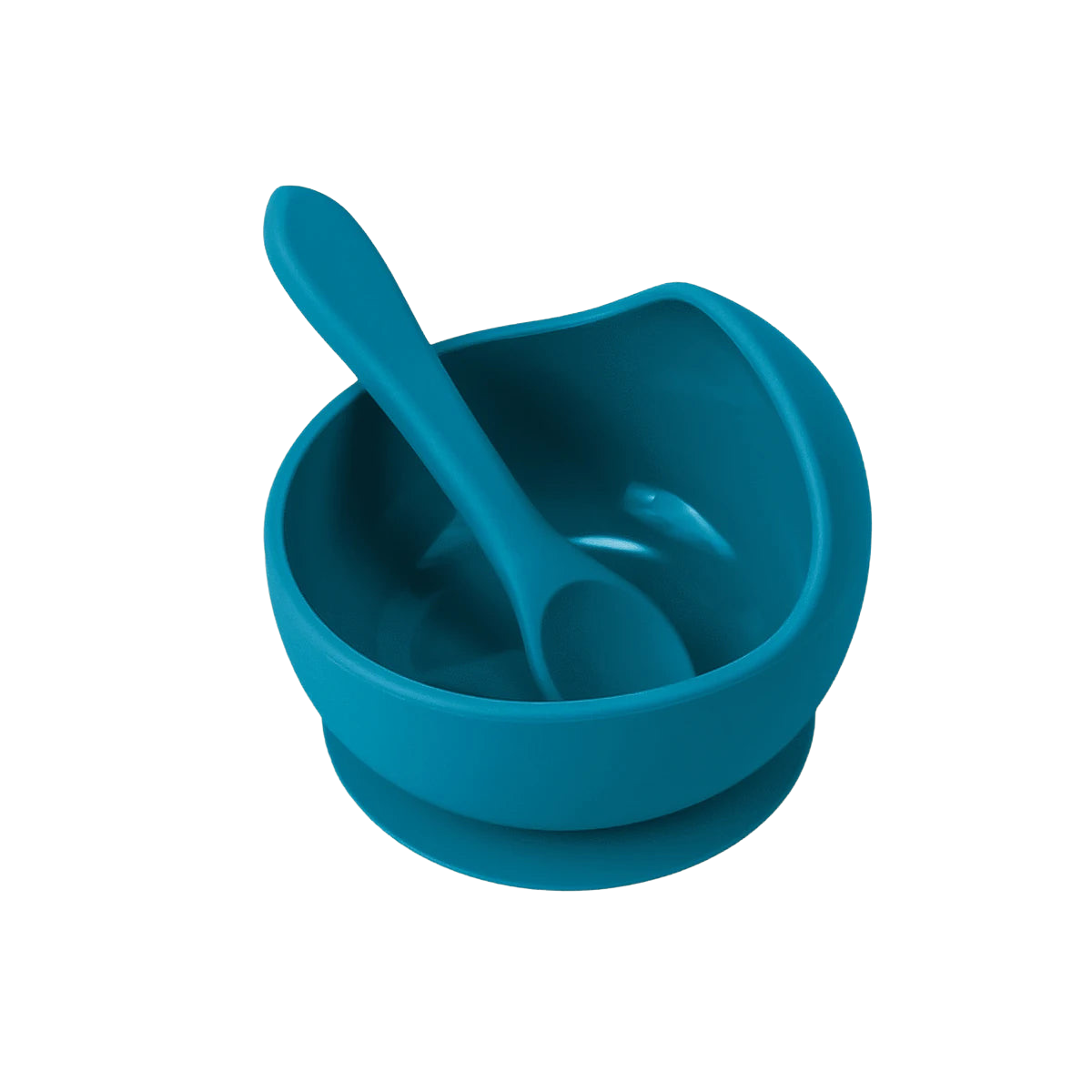 Bol en silicone avec ventouse et cuillère - Jilya Boutique Bol en silicone avec ventouse et cuillère - Jilya Boutique