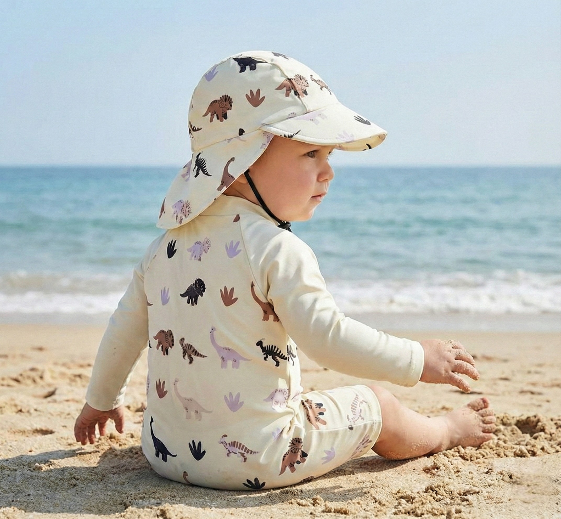 Maillot de Bain Bébé avec Casquette