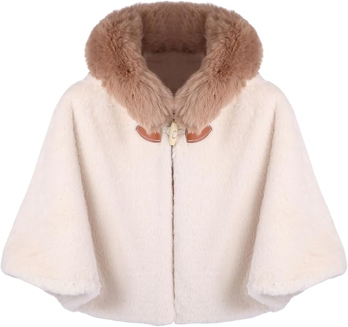 Poncho bébé hiver avec capuche – Cape chaude