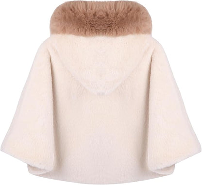 Poncho bébé hiver avec capuche – Cape chaude