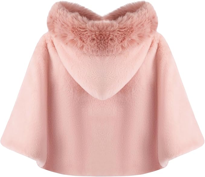 Poncho bébé hiver avec capuche – Cape chaude