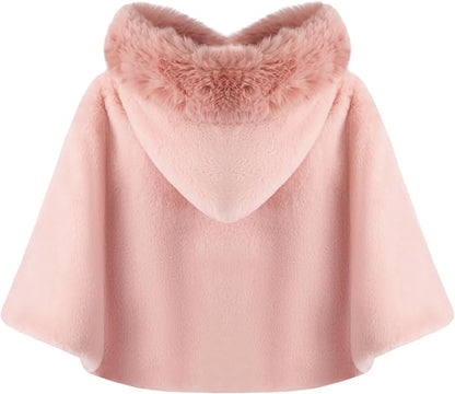 Poncho bébé hiver avec capuche – Cape chaude