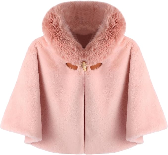 Poncho bébé hiver avec capuche – Cape chaude