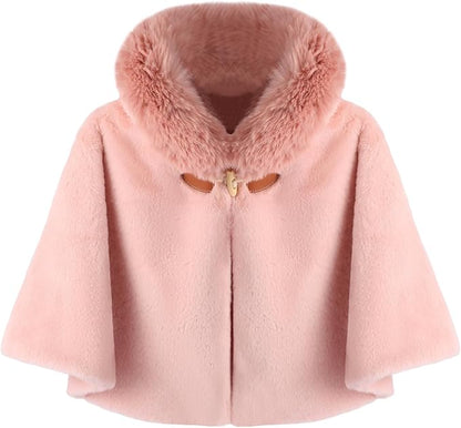 Poncho bébé hiver avec capuche – Cape chaude