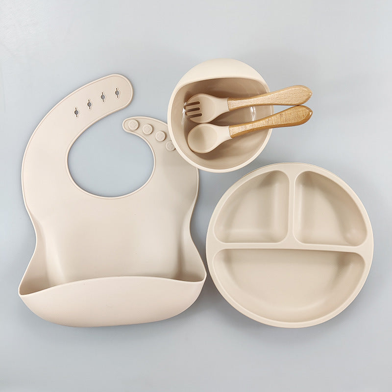 Coffret Repas Bébé Silicone - 5 PCS