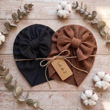Baby-Mädchen Turban mit Schleife