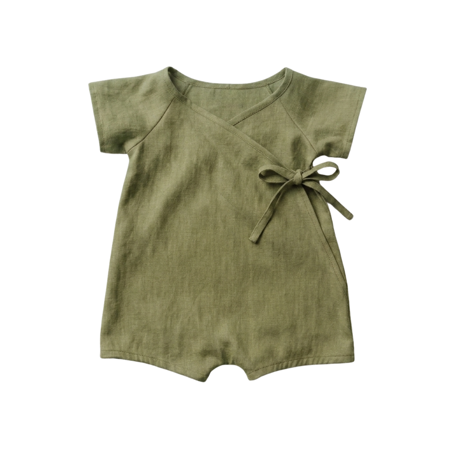 Barboteuse Été Bébé Kimono en Lin