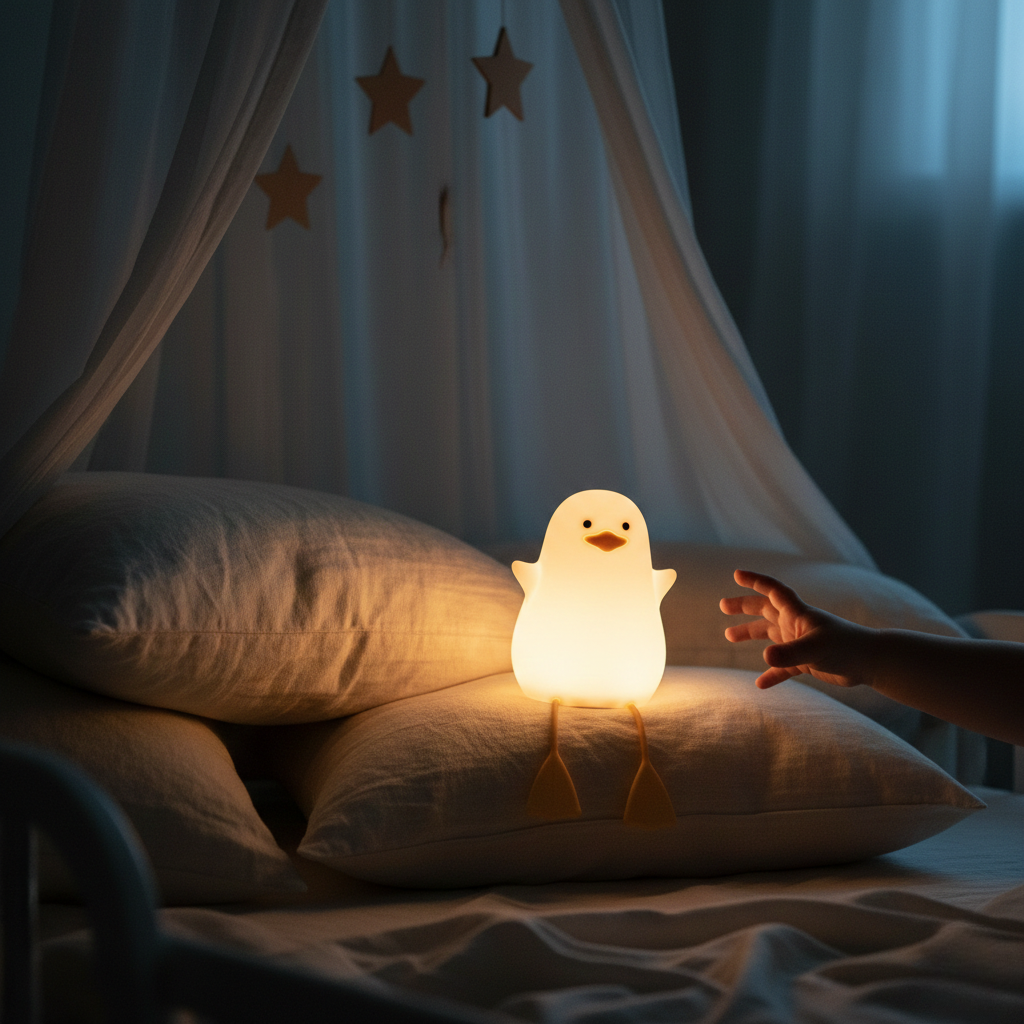 Veilleuse Mouette Rechargeable USB pour Bébé/Enfant