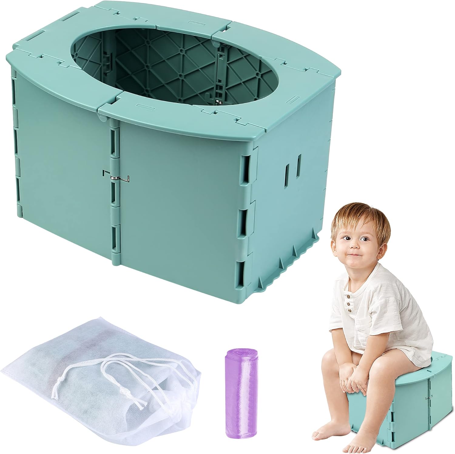 Pot de Toilette Pliable de Voyage Enfant