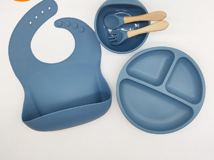 Coffret Repas Bébé Silicone - 5 PCS