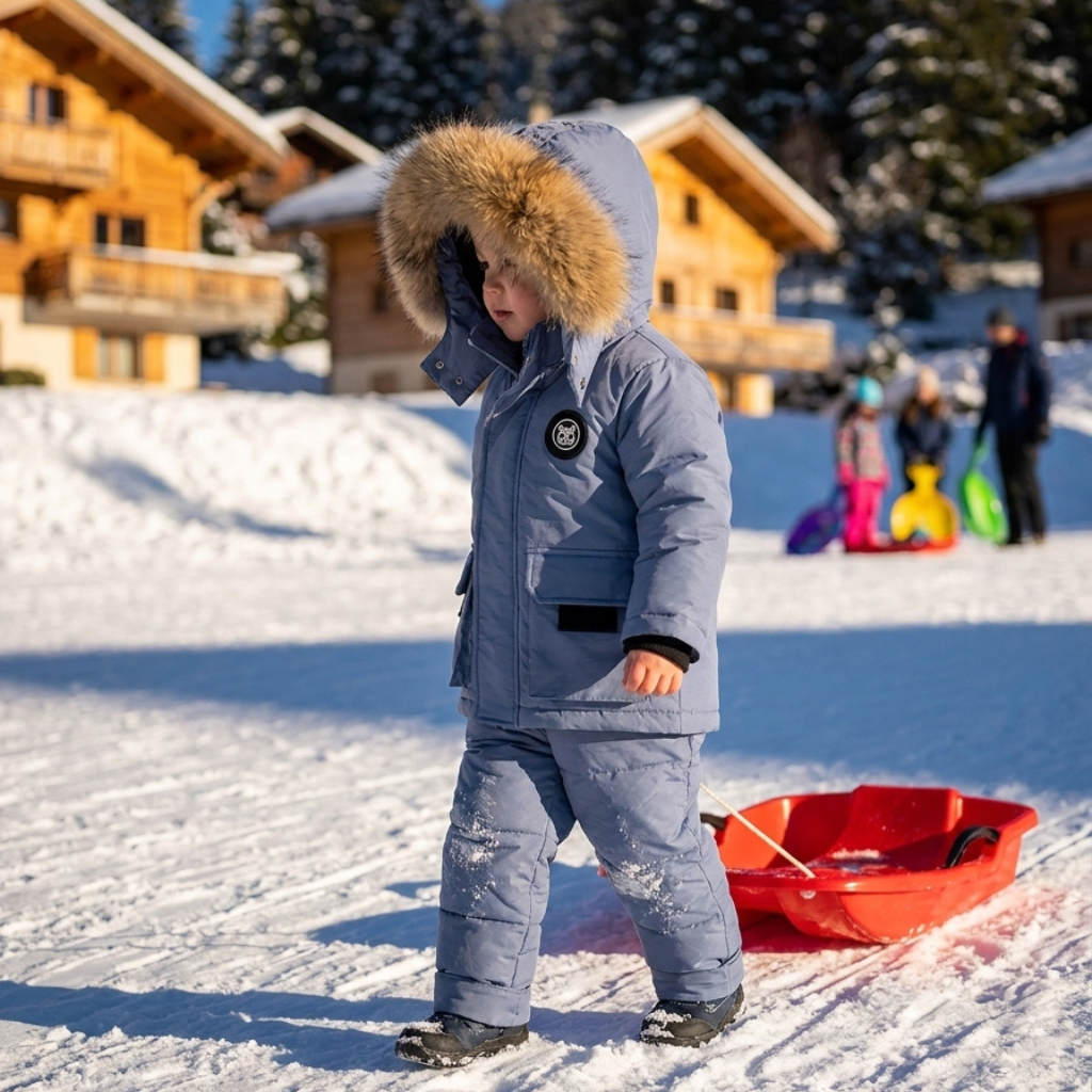 Ensemble de ski enfant Aventura, doudoune et salopette, photo 13