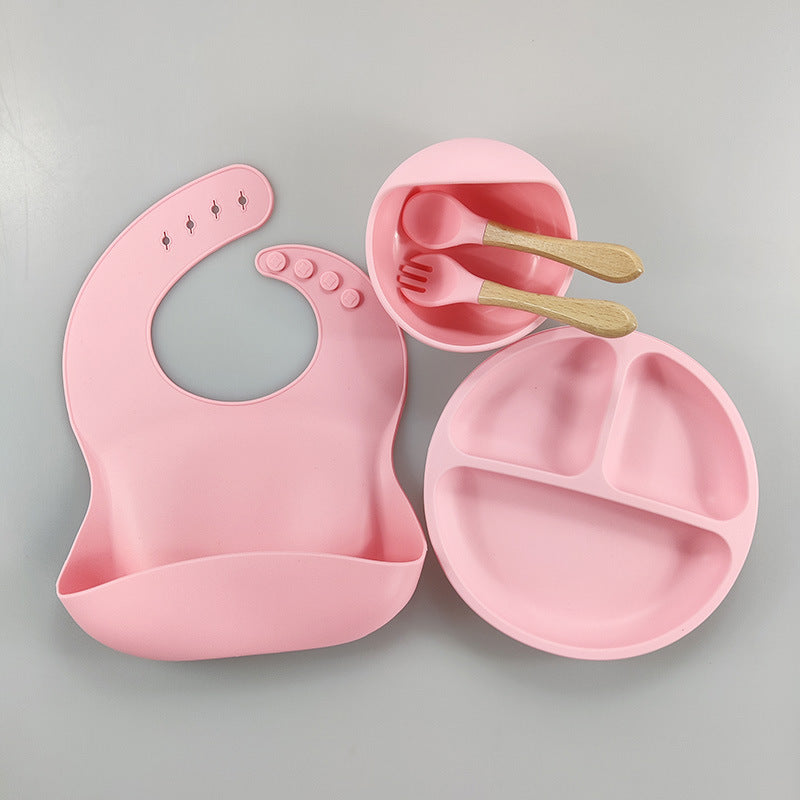 Coffret Repas Bébé Silicone - 5 PCS