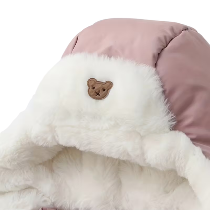 Combi-Pilote Bébé Hiver Ultra Chaude – avec Moufles, Chaussons et Chapka