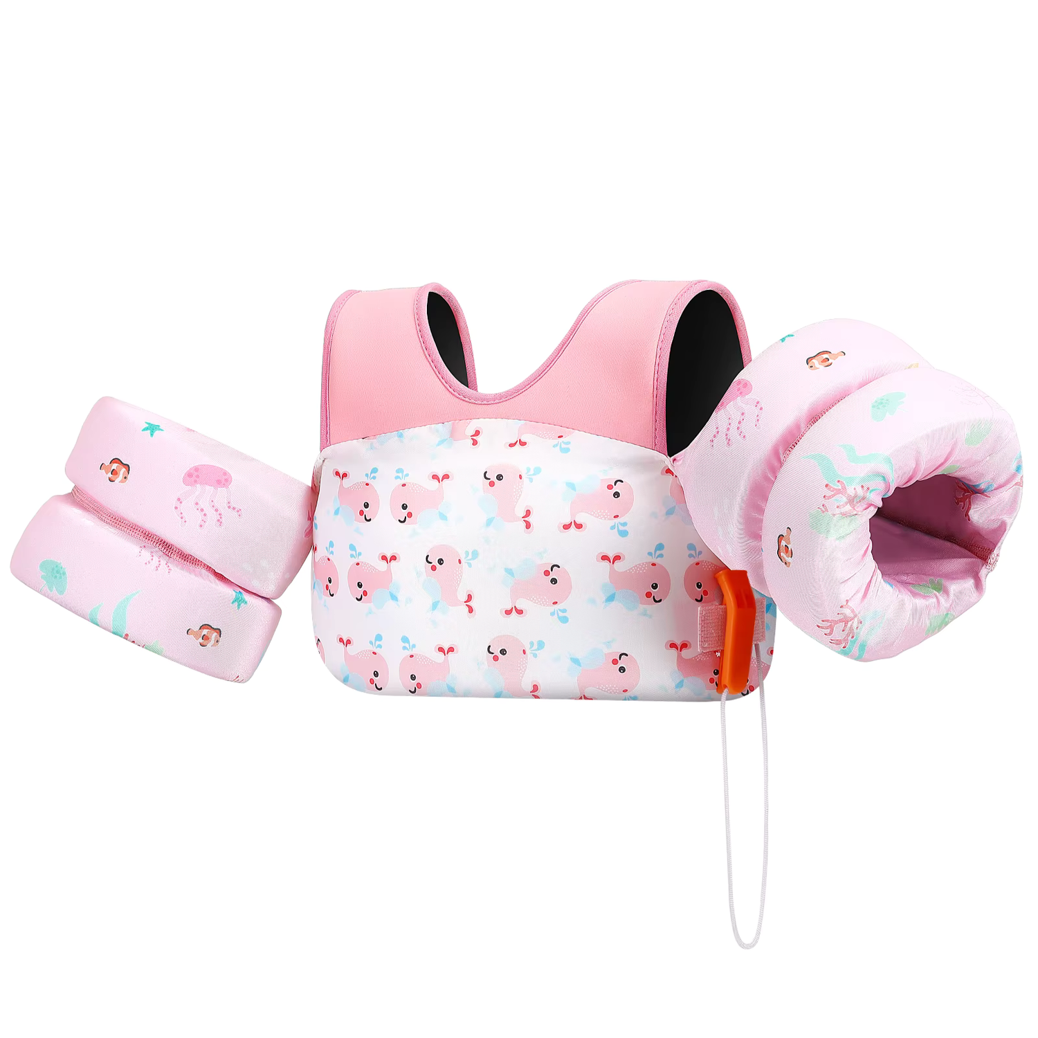 Gilet de natation enfant avec brassards intégrés