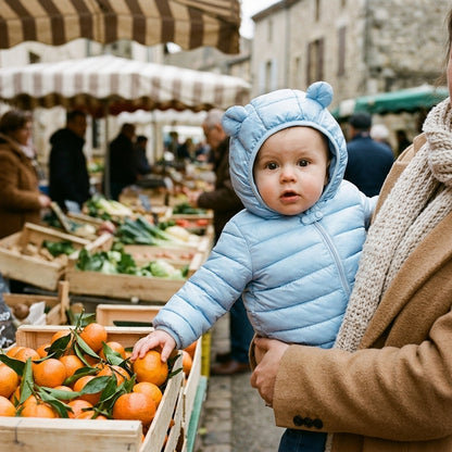 Doudoune Bébé à Capuche Oreilles d&