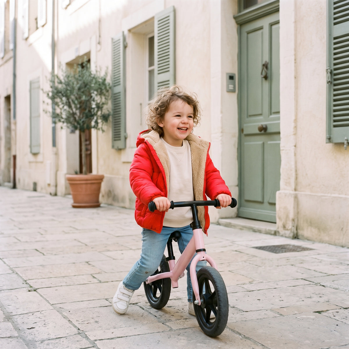 Doudoune Bébé et Enfant à Capuche Doublée Effet Agneau – 18 mois-6 ans