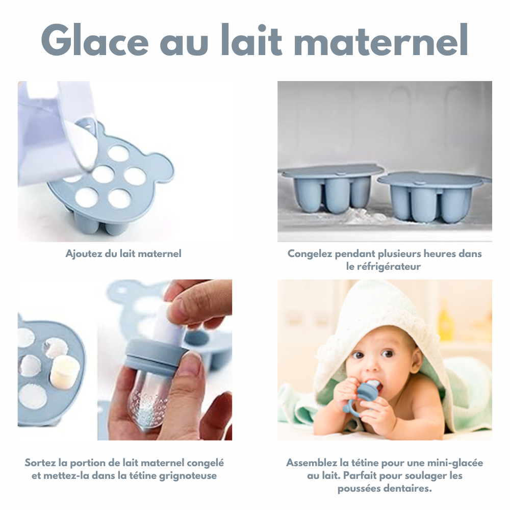 Tétine Grignoteuse Bébé et Moule à glaçons