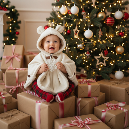 Poncho/Cape Bébé Polaire