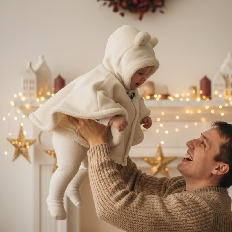 Poncho/Cape Bébé Polaire