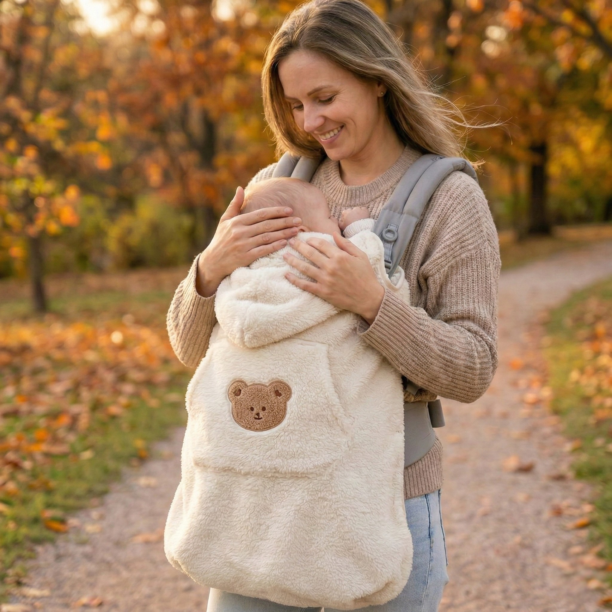 Couverture Porte-Bébé Polaire 2en1