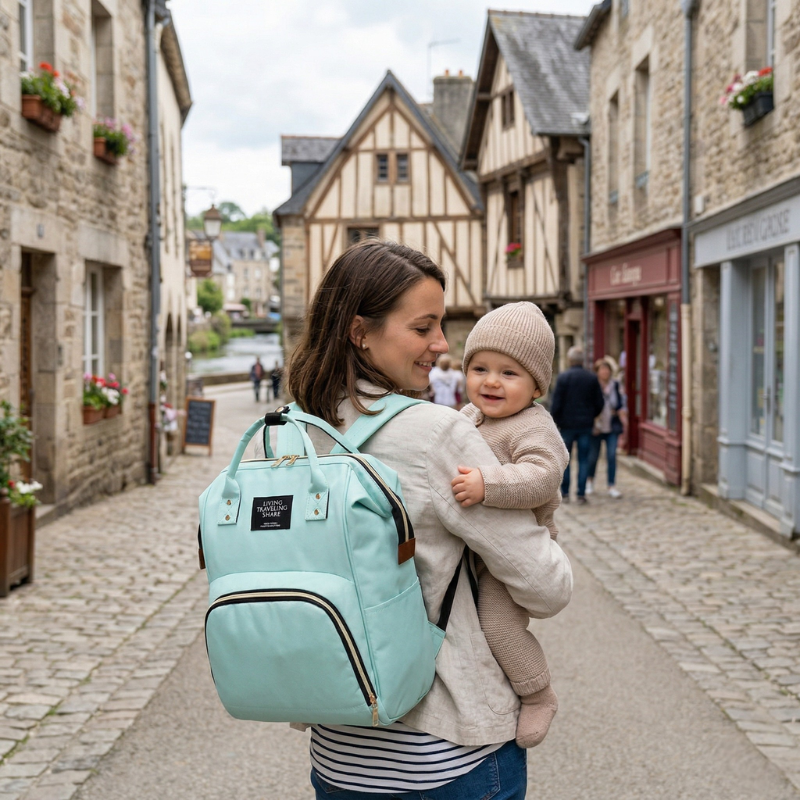 Sac à Langer Bébé Sac à Dos - Britanny™