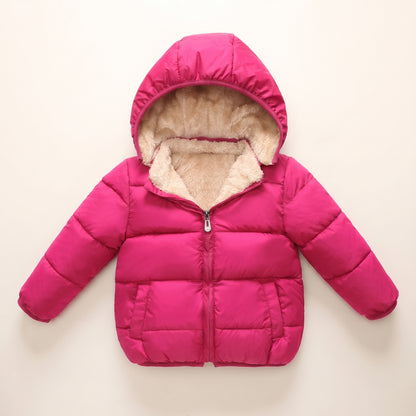 Doudoune Bébé et Enfant à Capuche Doublée Effet Agneau – 18 mois-6 ans