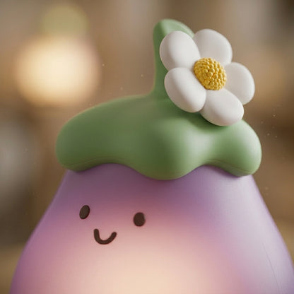 Veilleuse Lily l’Aubergine rechargeable