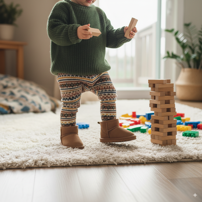 Bottes en Daim Fourrées pour Bébé / Enfant