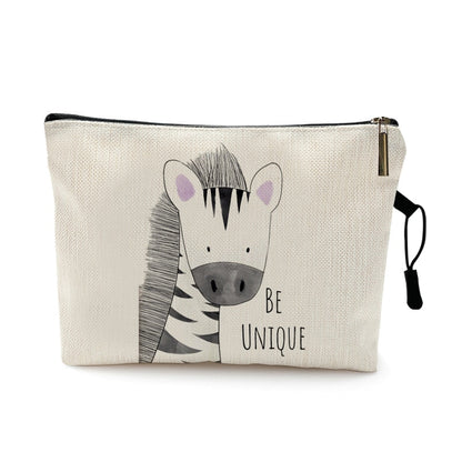 Trousse de voyage bébé à motif animal coloris zèbre