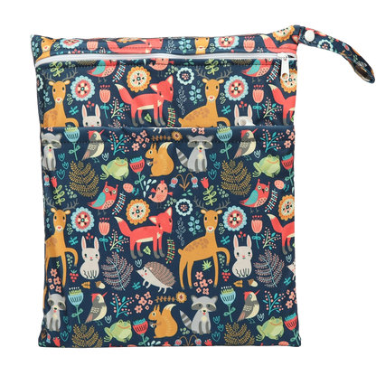 Sac à couches imperméable 2 compartiments coloris forêt