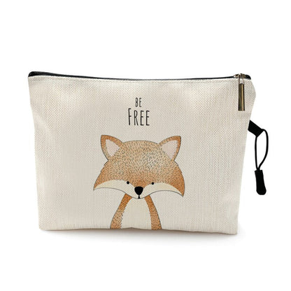 Trousse de voyage bébé à motif animal coloris renard