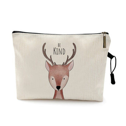 Trousse de voyage bébé à motif animal coloris cerf