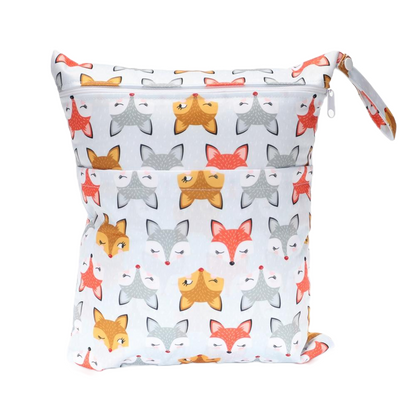 Sac à couches imperméable 2 compartiments coloris renard