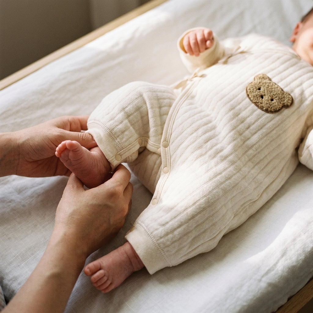 Combinaison Bébé Coton - Ourson