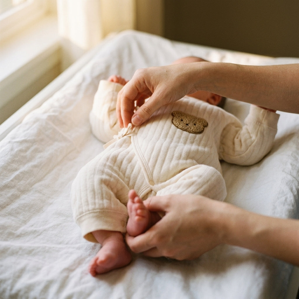 Combinaison Bébé Coton - Ourson