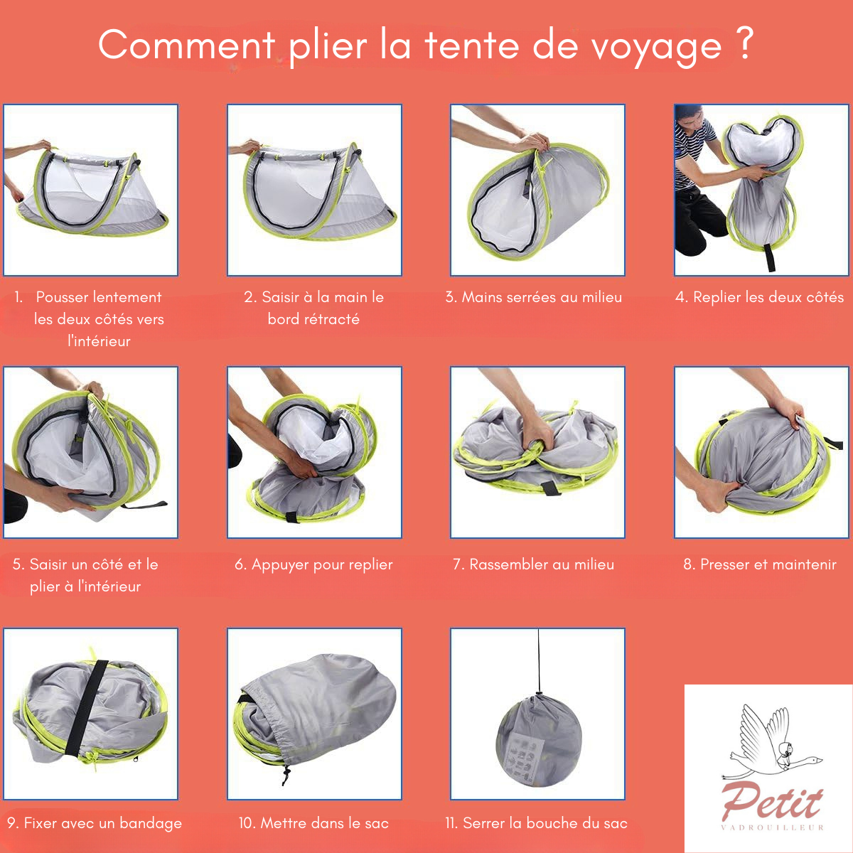 Tente de voyage pliable pour bébé