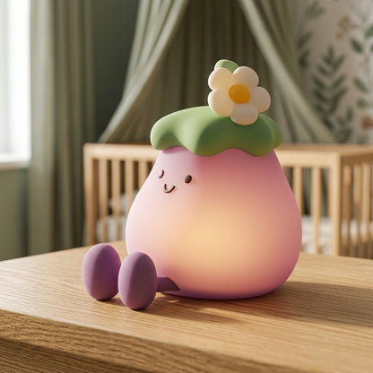 Veilleuse Lily l’Aubergine rechargeable