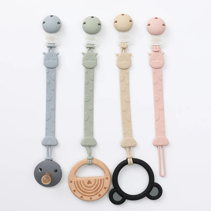 Attache Tétine Silicone - Girafe