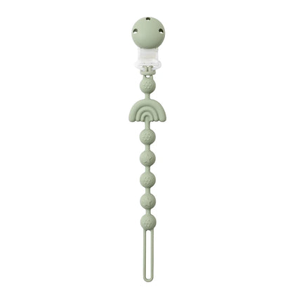 Attache Tétine Silicone - Arc-en-ciel