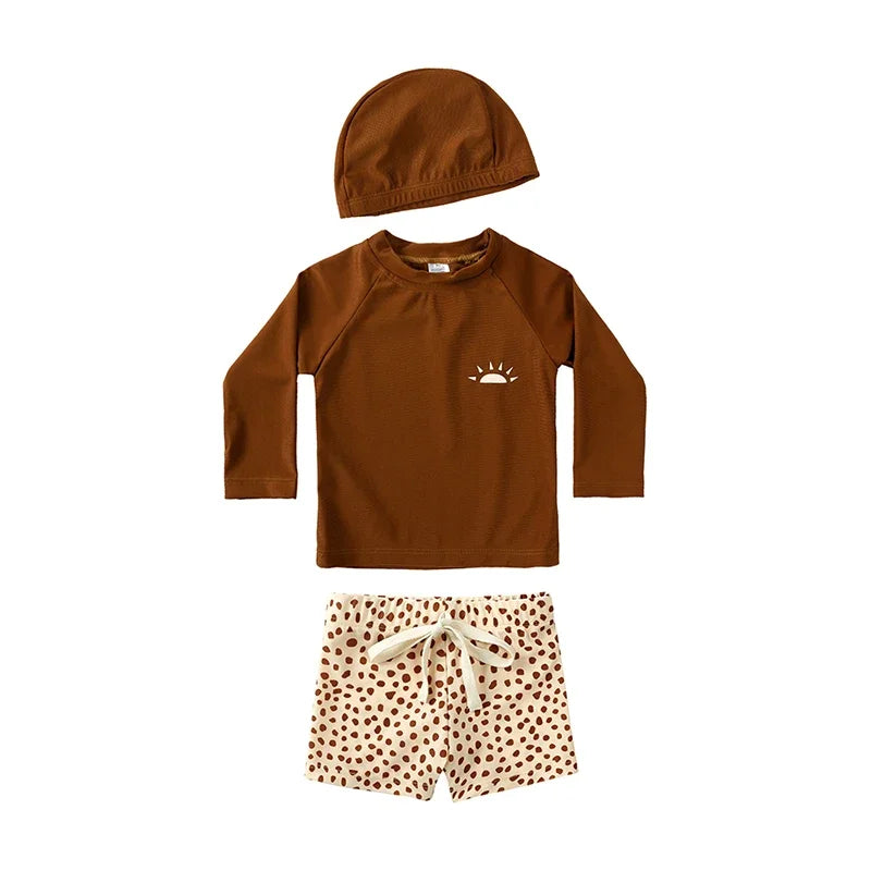 Maillot de bain et bonnet pour bébé