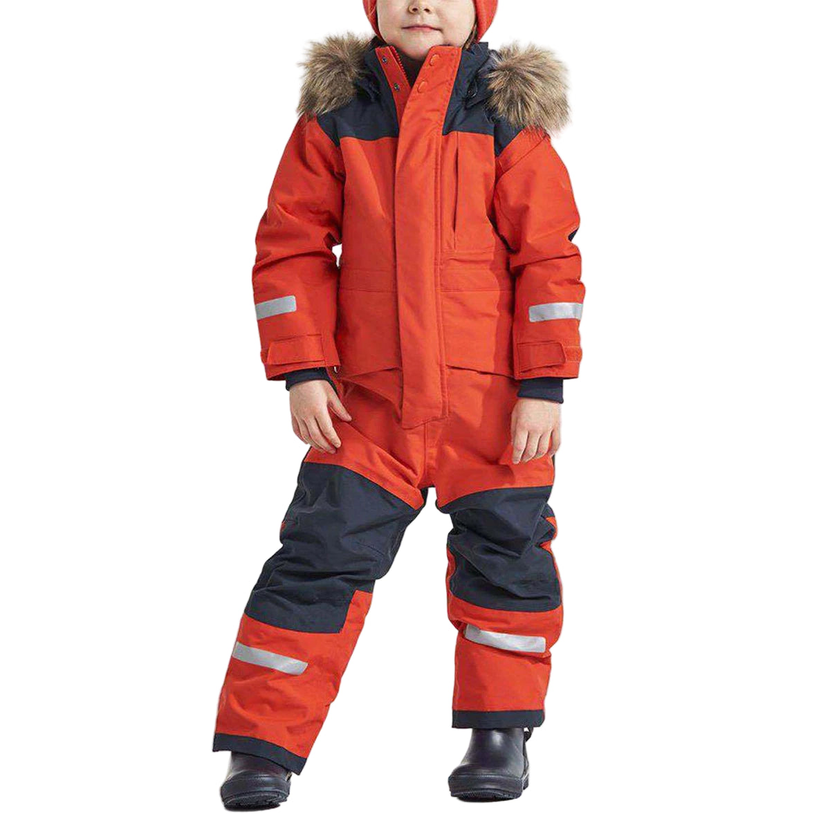 Combinaison de Ski Enfant avec Capuche Fourrure - Snowboo
