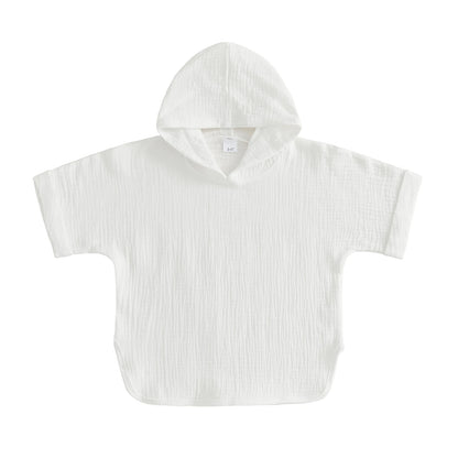 Poncho de Bain Enfant en Coton Mousseline