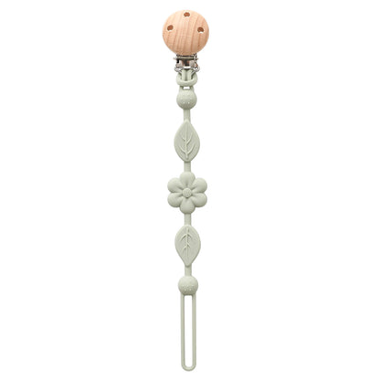 Attache Tétine Silicone - Fleur