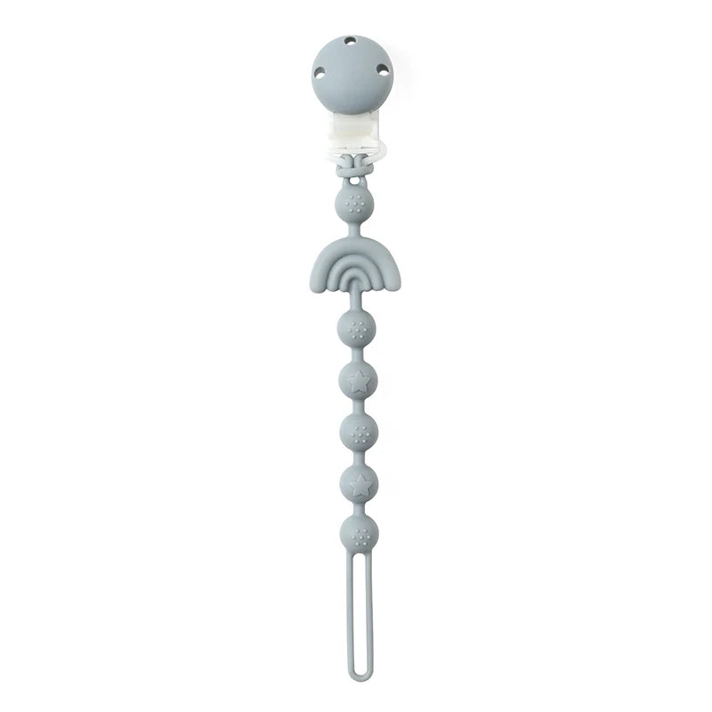 Attache Tétine Silicone - Arc-en-ciel
