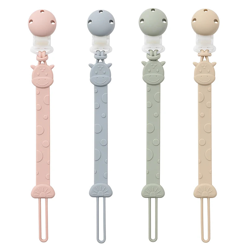 Attache Tétine Silicone - Girafe