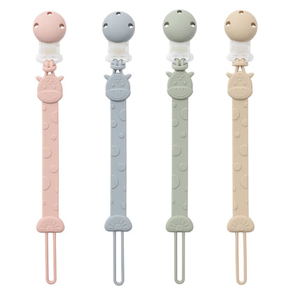 Attache Tétine Silicone - Girafe