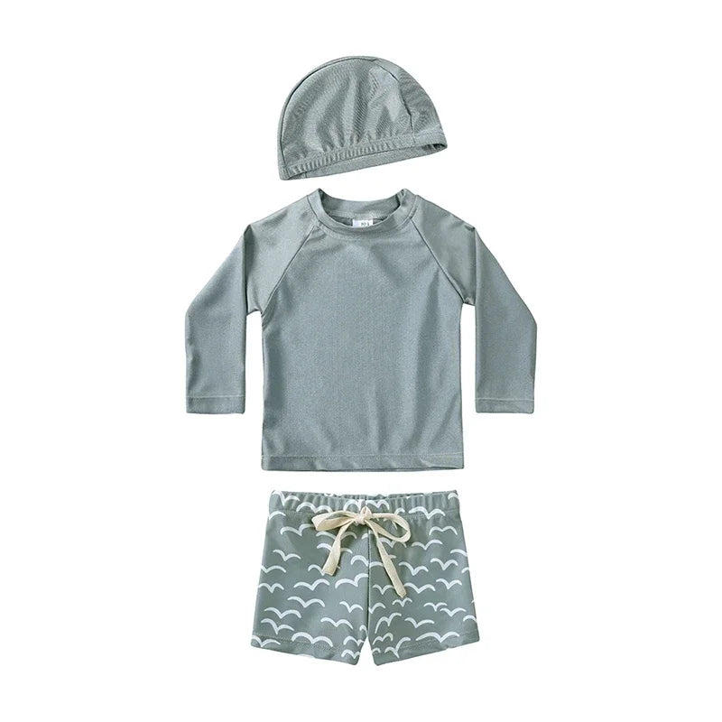 Maillot de bain et bonnet pour bébé