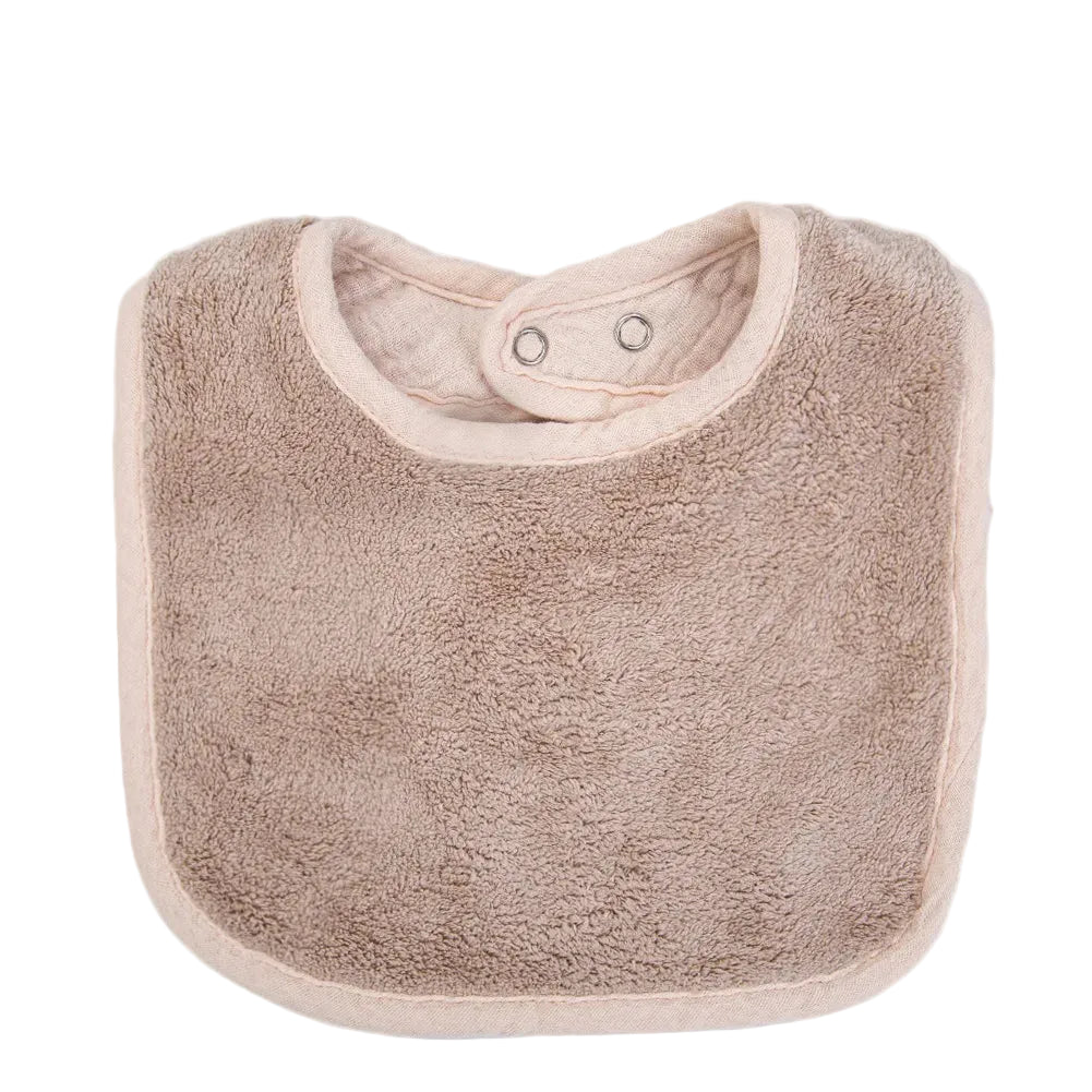 Bavoir Bébé Double Face Gaze de Coton &amp; Éponge