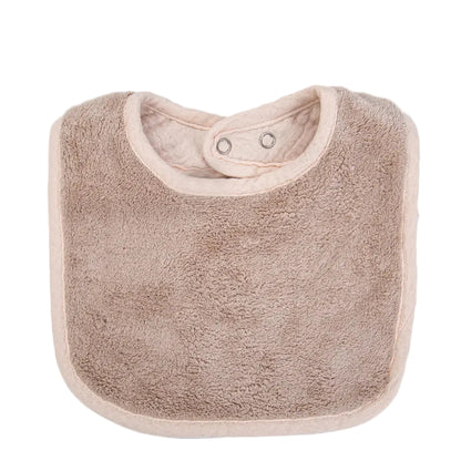 Bavoir Bébé Double Face Gaze de Coton &amp; Éponge